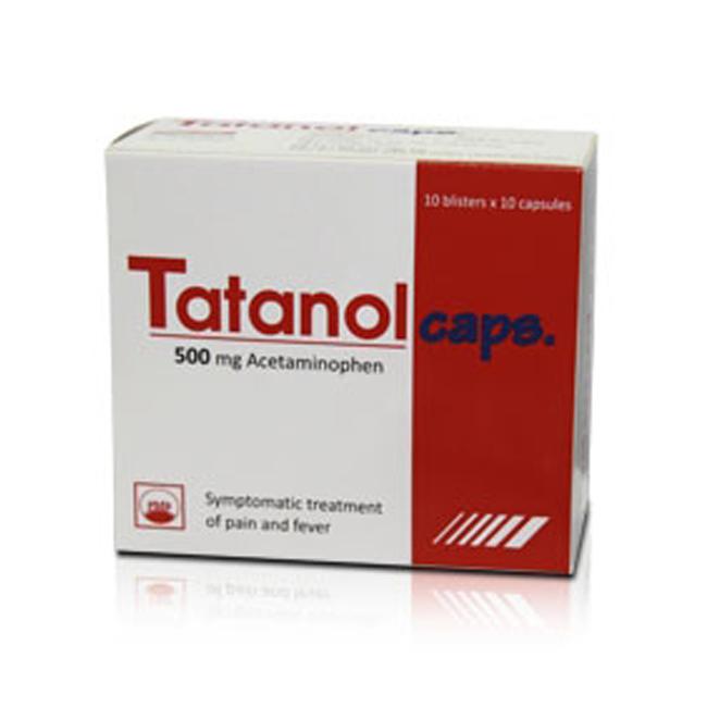 Tatanol Caps (Acetaminophen) Pymepharco (H/100v)