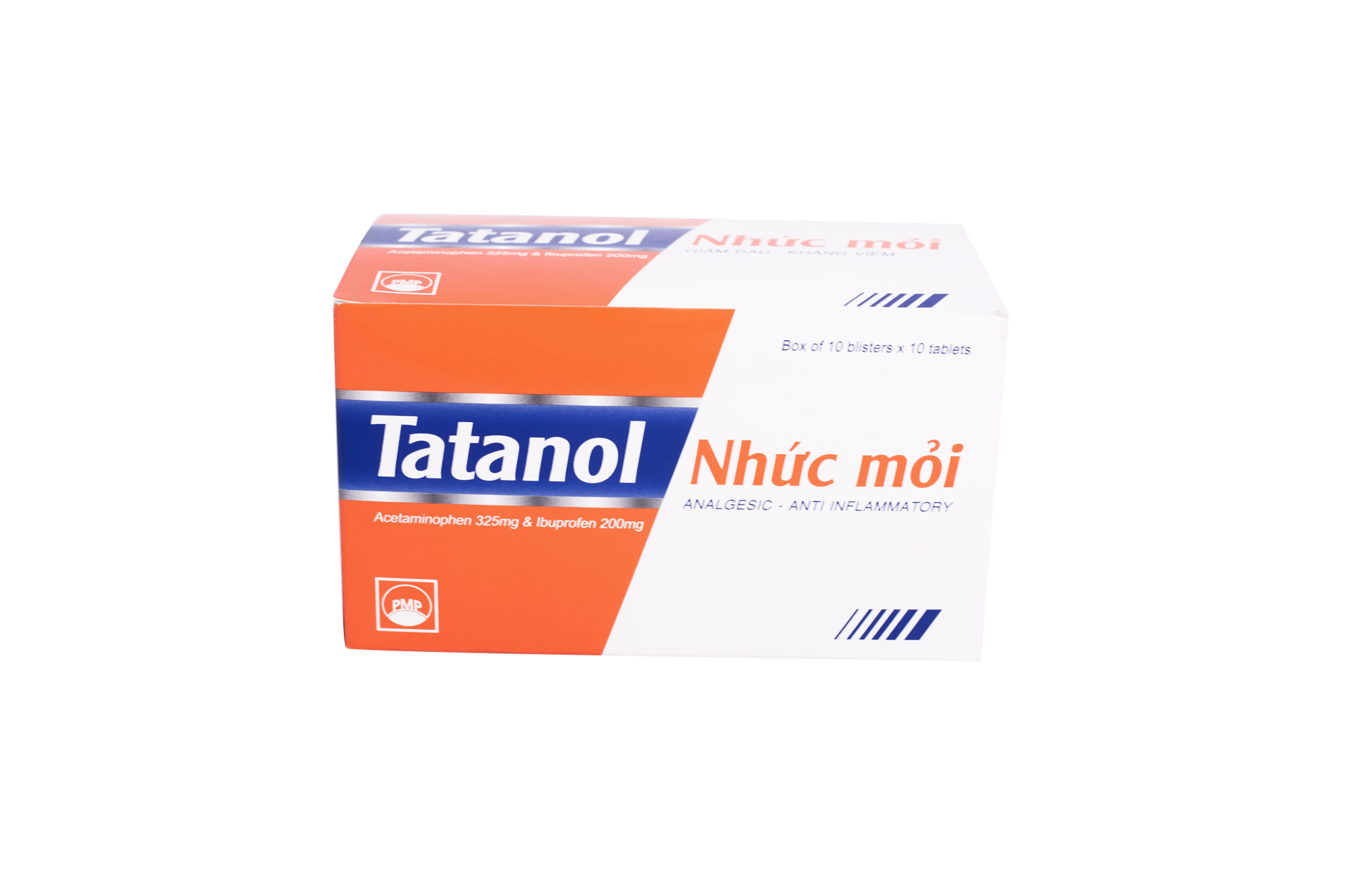 Tatanol Nhức Mỏi (Paracetamol, Ibuprofen) Pymephaco (H/100v)