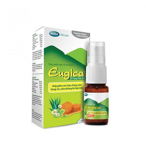 Xịt Họng Thảo Dược Eugica Mega (C/10ml)