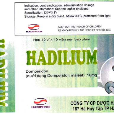 Hadilium 10 (Domperidon) Hadiphar (H/100v)