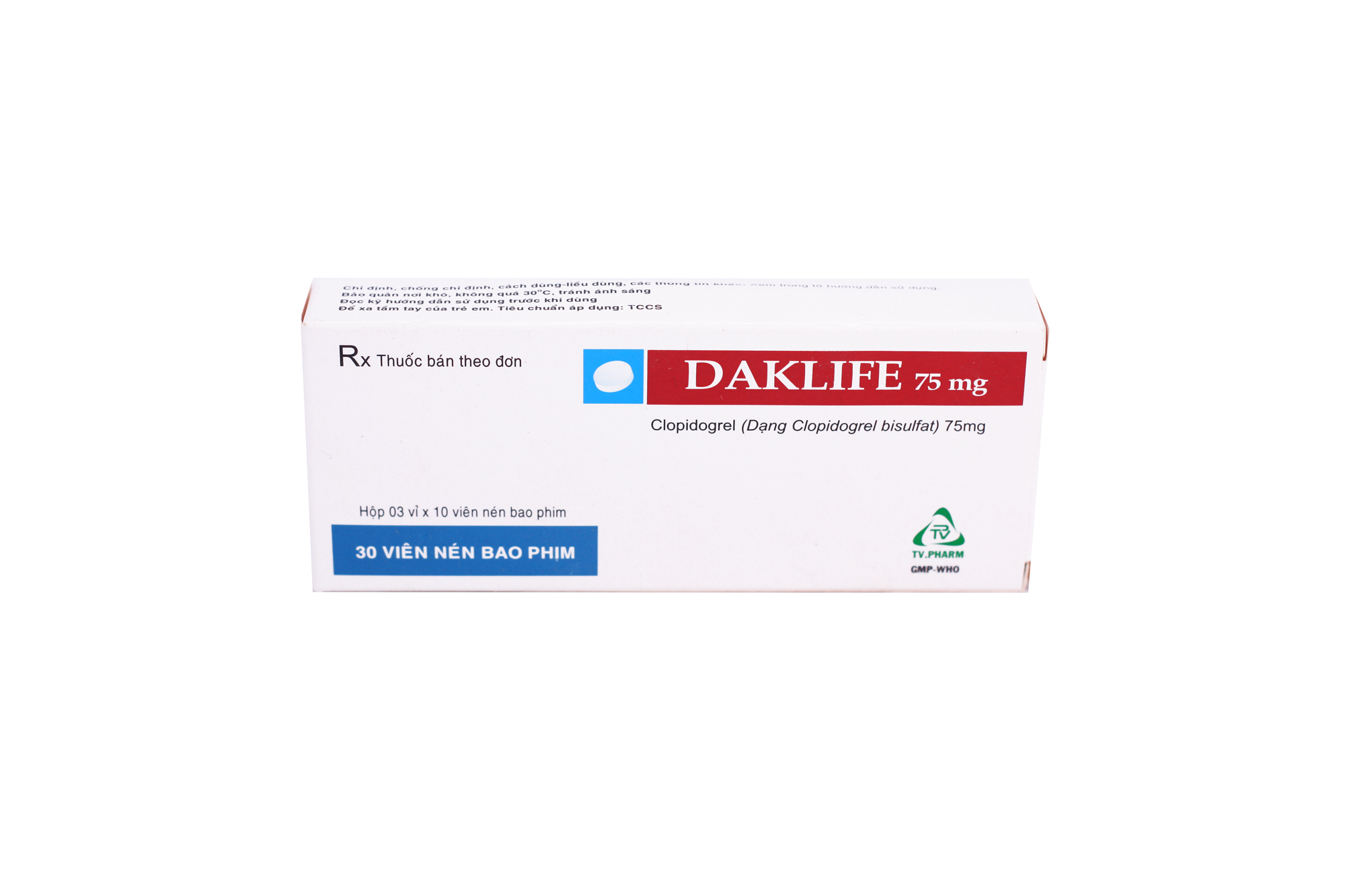 Daklife 75mg (Clopidogrel) TV.Pharm (H/30v)