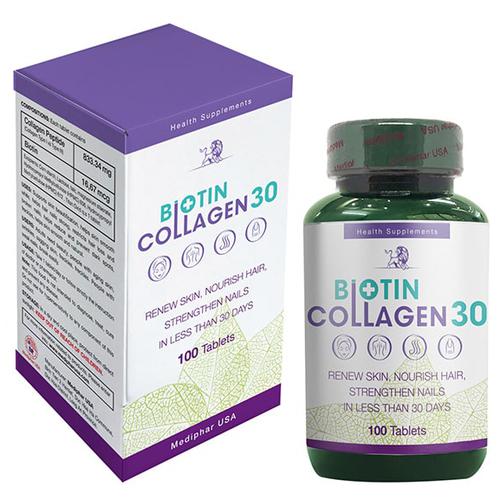 Biotin Collagen 30 Mediphar (C/100v)