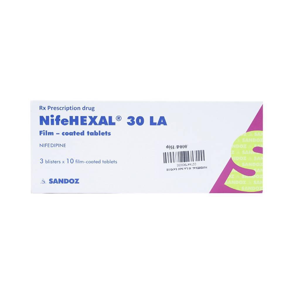 Nifehexal 30 (Nifedipin) LA Sandoz (H/30v)