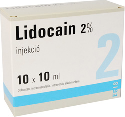 Lidocain 2% Egis (H/10 ống/10ml)