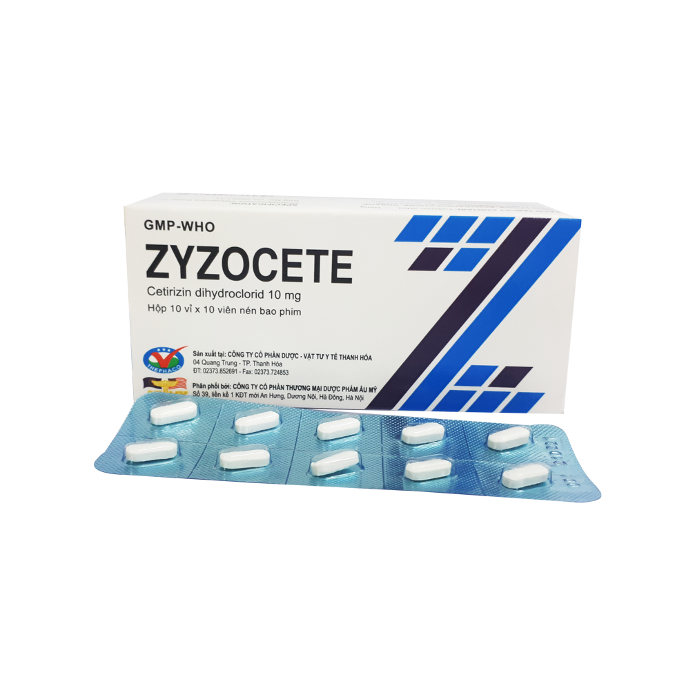 Zyzocete (Cetirizin) 10mg Thephaco (H/100v)