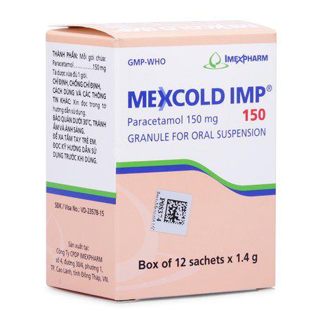 Mexcold 150 (Paracetamol) Imexpharm (H/12g/1.4gr)