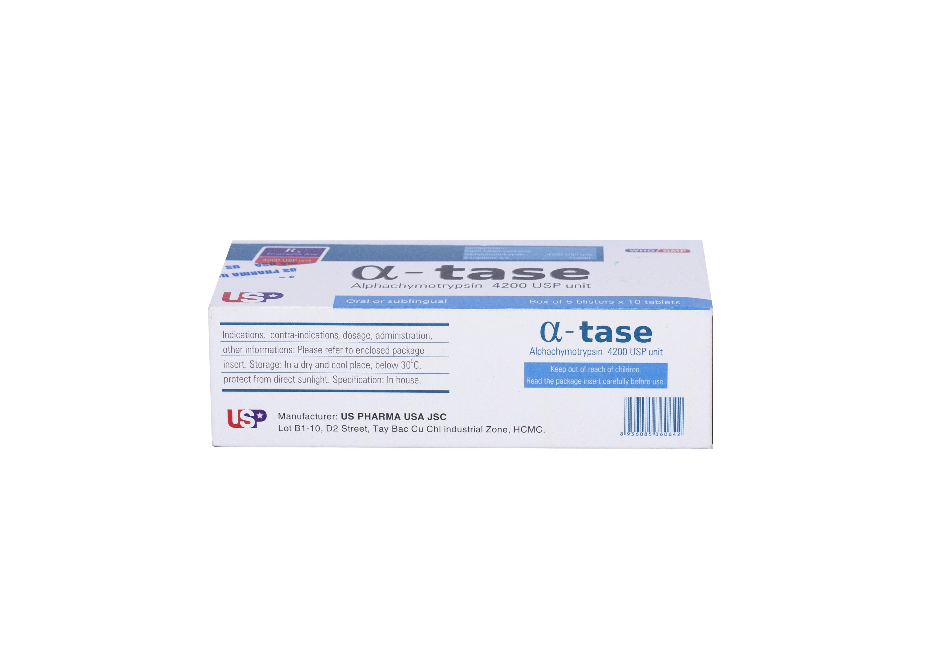 Α-Tase (Alphachymotrypsin) 4200 US Pharma (H/50v)