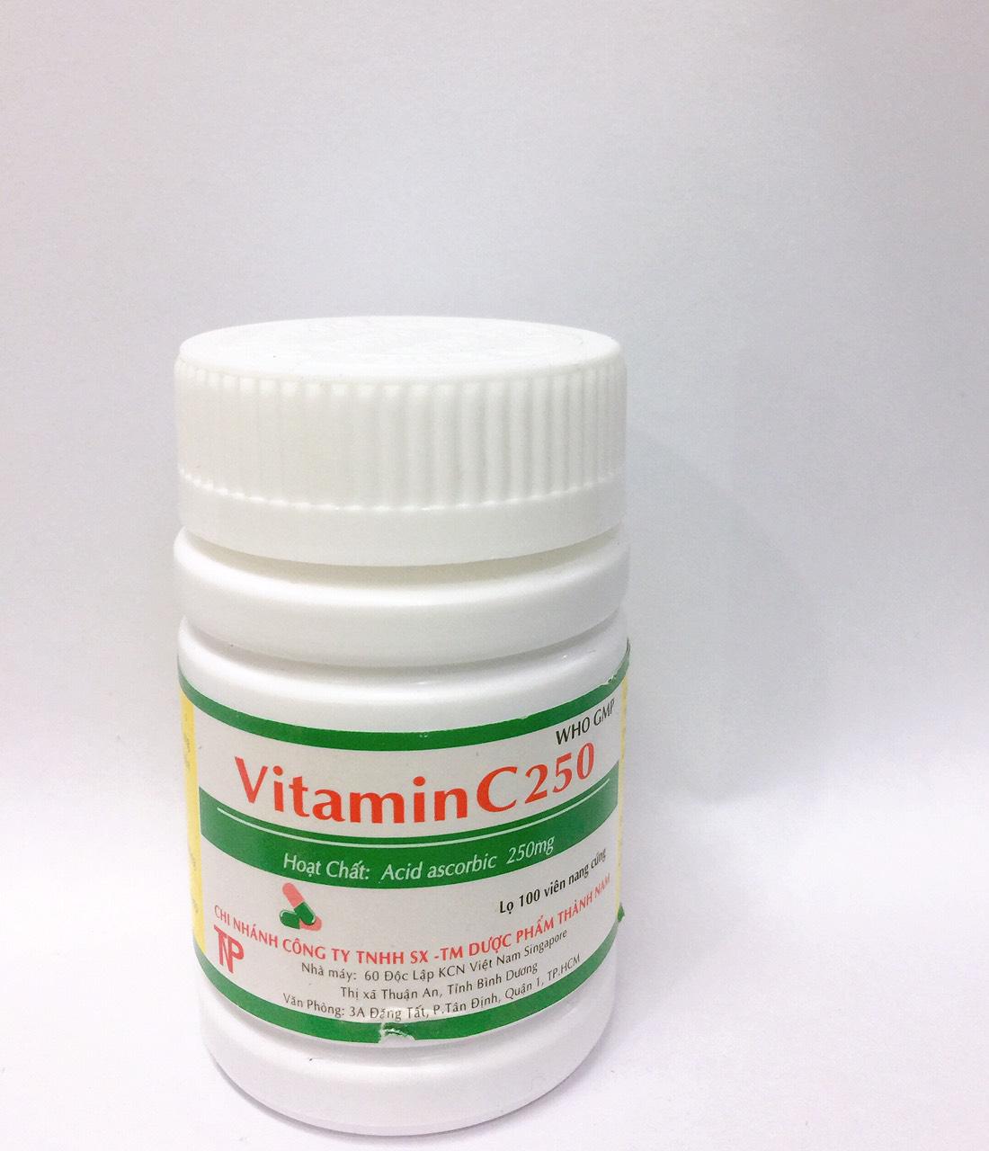 Vitamin C 250mg Tablet Thành Nam (C/100v)