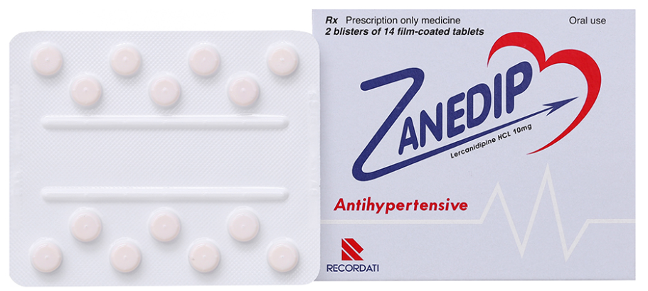 Zanedip 10mg (Lercanidipine) Recordati (H/28v)