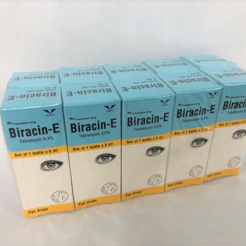 Biracin E (Tobramycin) 0.3% Bidiphar (Lốc/10chai/5ml)