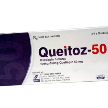 Queitoz-50 (Quetiapine) Davipharm (H/30v)