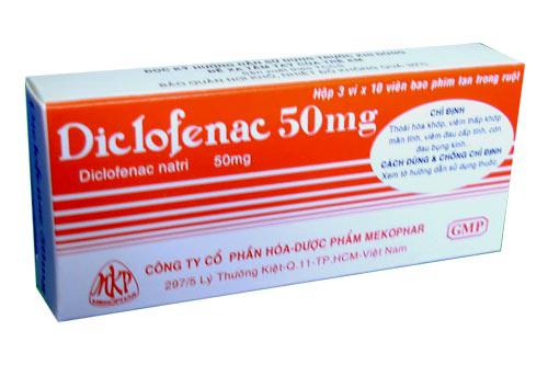 Diclofenac 50mg Mekophar (H/30v)