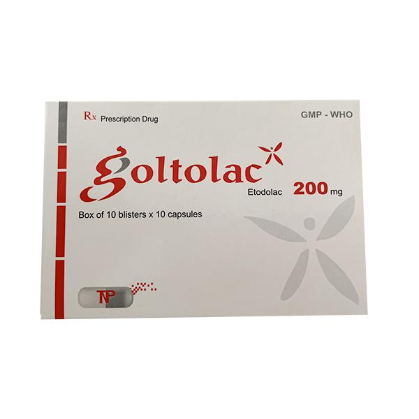 Goltolac (Etodolac) 200mg Thành Nam (H/100v)