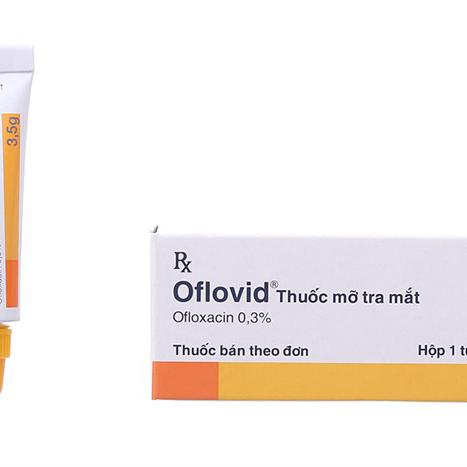 Thuốc Mỡ Tra Mắt Oflovid (Ofloxacin) 0.3% Santen (Tuýp 3,5gr)