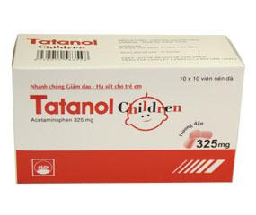 Tatanol Children 325mg (Acetaminophen) Pymepharco (H/100v)