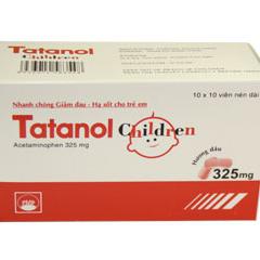 Tatanol Children 325mg (Acetaminophen) Pymepharco (H/100v)