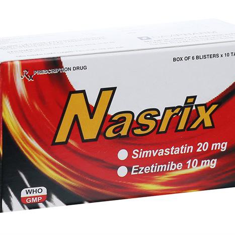 Nasrix (Simvastatin, Ezetimib) Davipharm (H/60v)