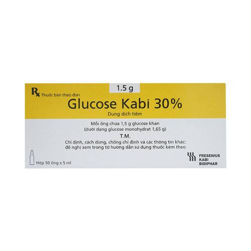 Glucose Kabi 30% Bidiphar (H/50 ống/5ml)