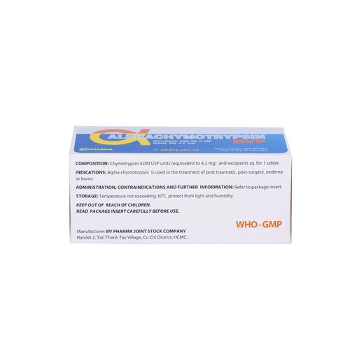 Alphachymotrypsin 4200 BV Pharma (H/100v)