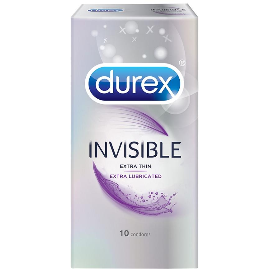 Bao Cao Su Durex Invisible Extra Lubricated (H/10c)