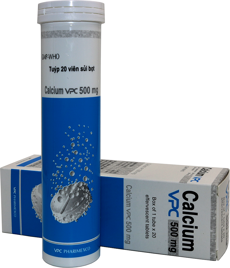 calcium vpc 500mg pharimex (tuýp/20v)