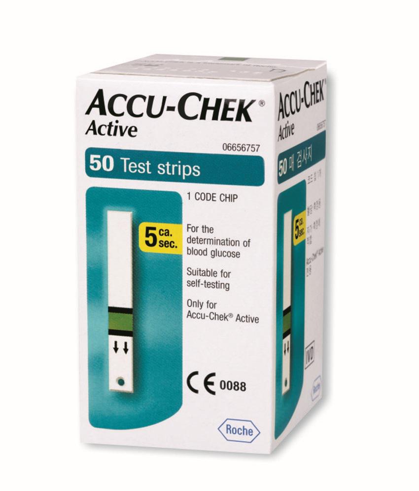 Que Thử Đường Huyết Accu Check Active (H/50que) 