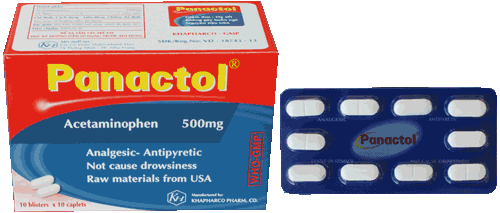 Panactol (Acetaminophen) 500mg Khapharco (H/120v)
