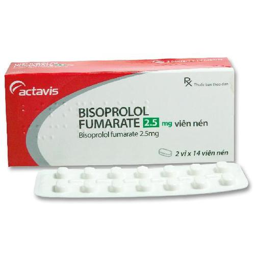 Bisoprolol Fumarate 2.5mg Actavis (H/28v)
