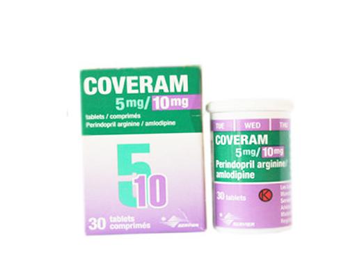 Coveram 5mg/10mg (Amlodipin, Perindopril) Servier (C/30v)