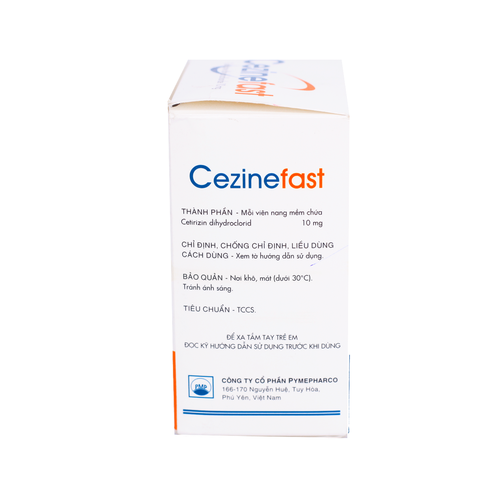 Cezinefast (Cetirizin) 10mg Pymepharco (H/100v)