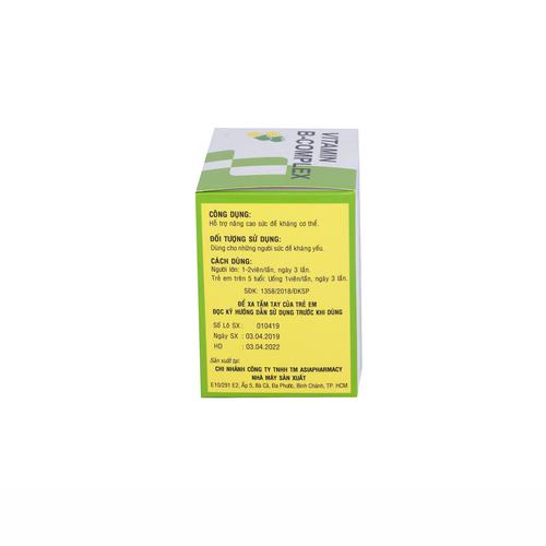 Vitamin B Complex C Apco (Lốc/5h/100v)