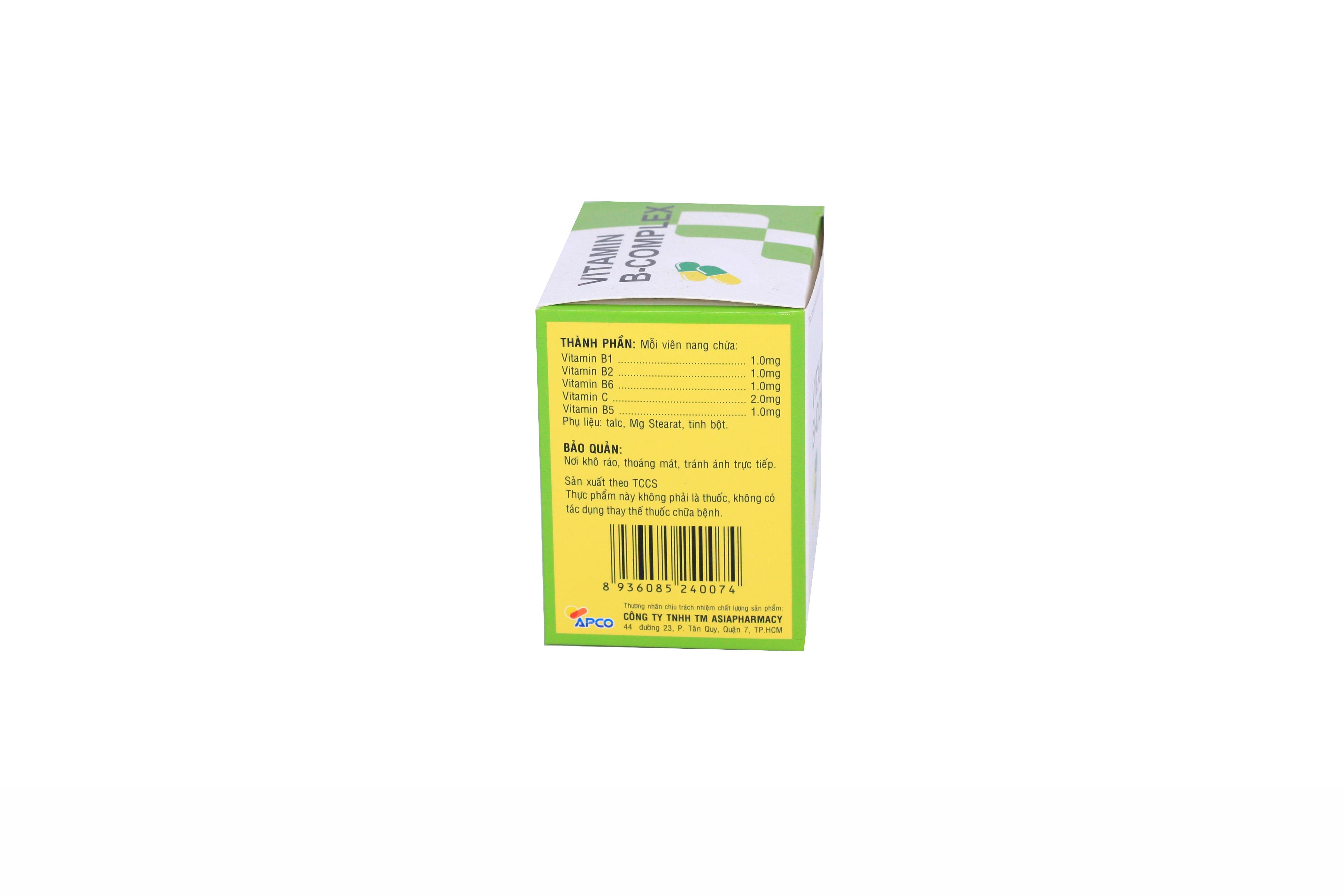 Vitamin B Complex C Apco (Lốc/5h/100v)
