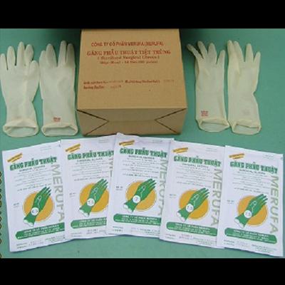 Găng Tay Phẫu Thuật Tiệt Trùng Merufa (Size 6.5) (H/50 cặp)