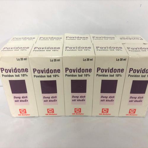 Povidone Povidon Iod 10% - Qm.Mediphar (Lốc/10c/20ml)