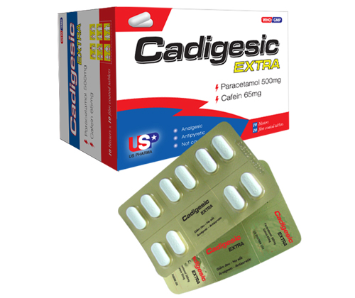 Cadigesic Extra (Paracetamol, Cafein) US Pharma (H/100v)