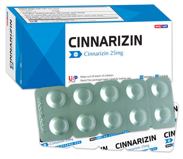Cinnarizin 25mg US Pharma (H/100v)