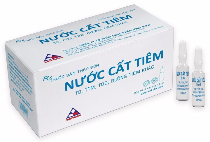 Nước Cất Tiêm Vinphaco (H/50o/5ml)