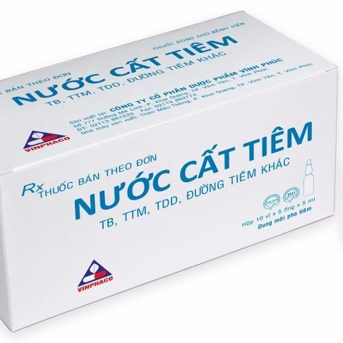 Nước Cất Tiêm Vinphaco (H/50o/5ml)