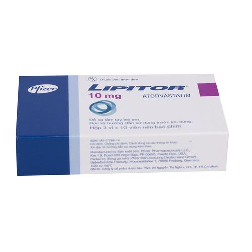Lipitor 10mg (Atorvastatin) Pfizer (H/30v) (Cty)