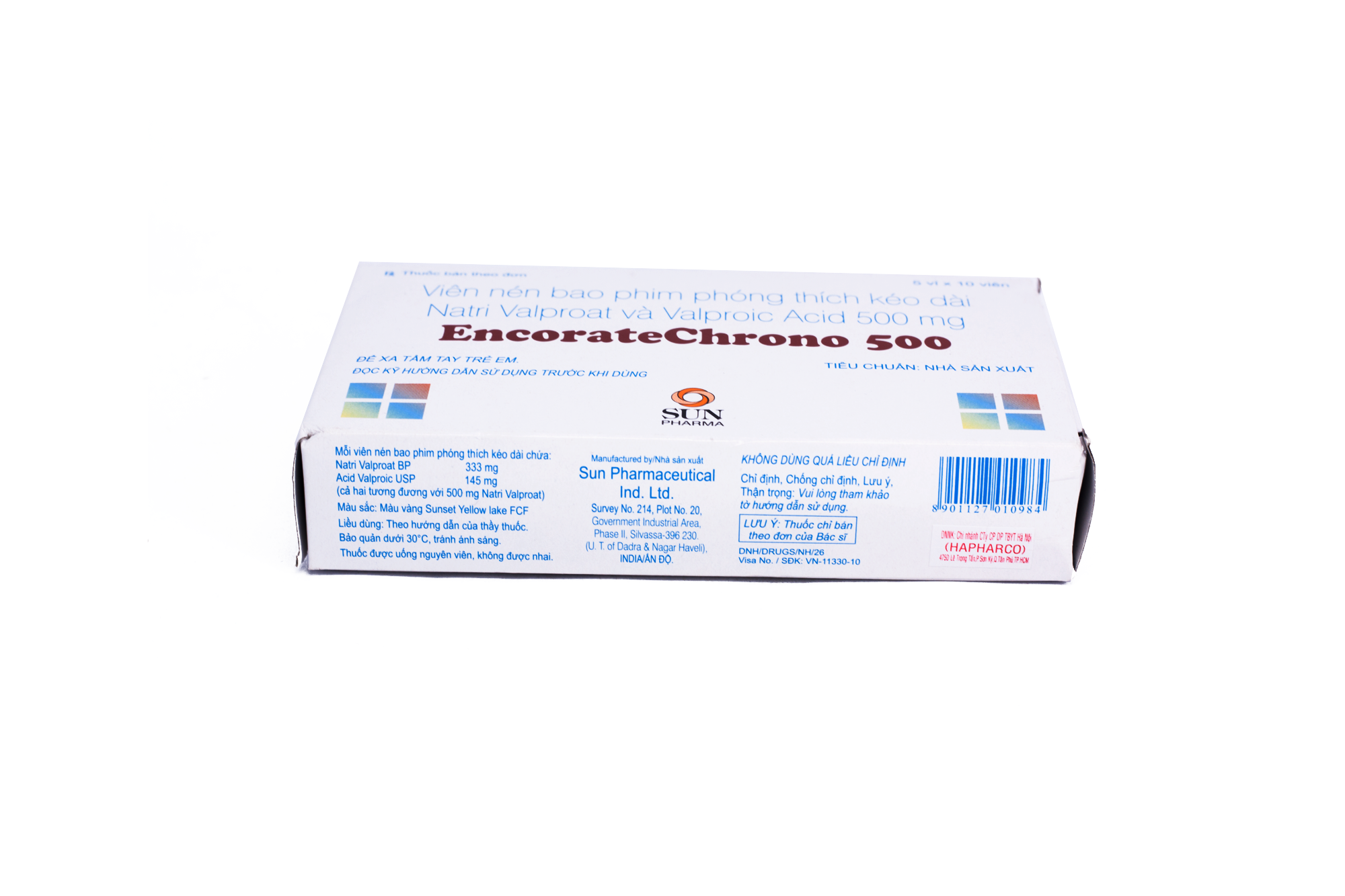 Encorate (Valproate) 500mg Sun (H/50v)