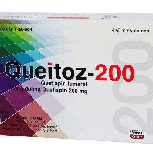 Queitoz (Quetiapine) 200mg Davipharm (H/28v)