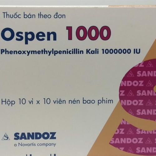 Ospen 1000 (Phenoxymethylpenicillin) Sandoz (H/100v)