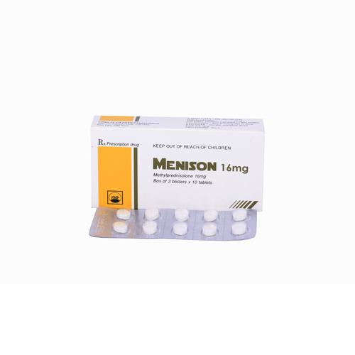 Menison 16mg (Methylprednisolone) Pymepharco (H/30v)