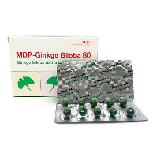 MDP Ginkgo Biloba 80mg Mediphar (Lốc/10h/30v)