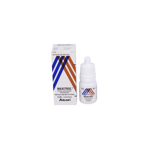 Maxitrol eye Nhỏ Mắt (Polymyxin B, Dexamethason, Neomycin) Alcon (Lốc/5chai/5ml)