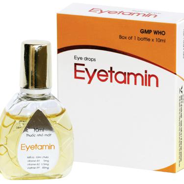 Eyetamin (Thiamin, Riboflavin,  Nicotinamid) Bidiphar (Lốc/10h/10ml)