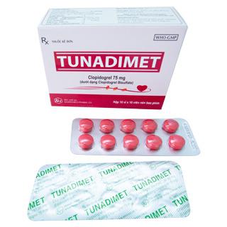 Tunadimet 75 (Clopidogrel) Khapharco (H/100v)