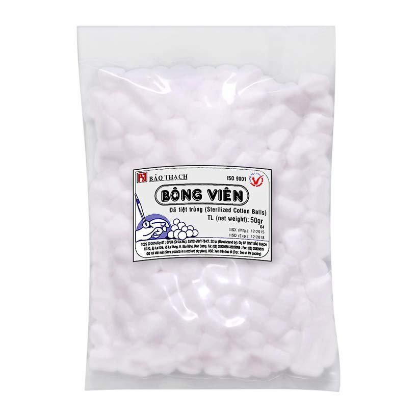 Bông Viên Y Tế Bảo Thạch 50gr (10 gói)