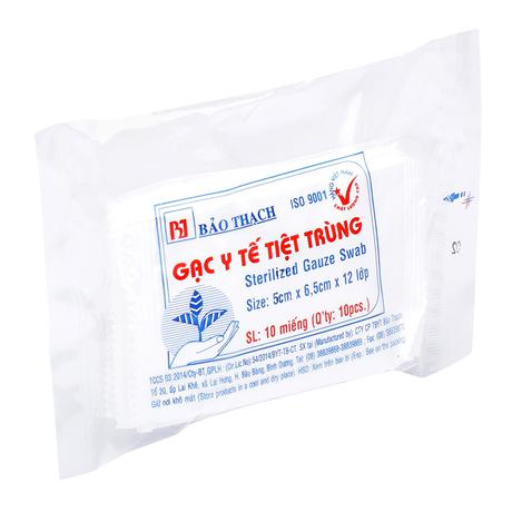 Gạc Y Tế Bảo Thạch 5cmx6.5cm (Thùng/100gói)