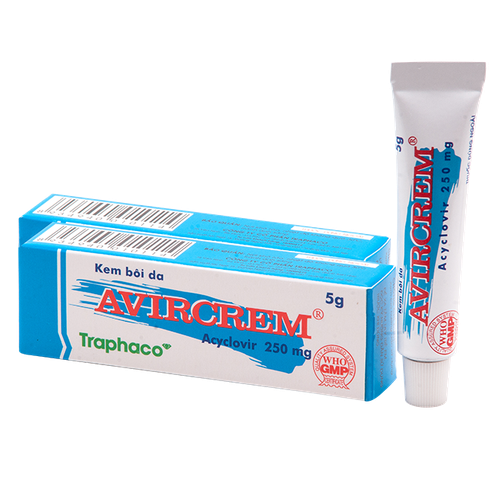 Avircrem (Acyclovir) Traphaco (Lốc/10 Tuýp/5gr)